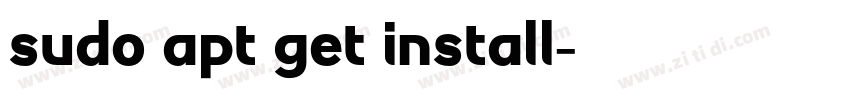 sudo apt get install字体转换